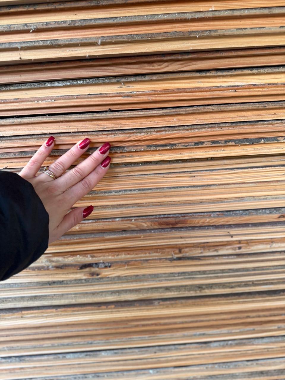 Massief grenen vloerdelen- 40 m2