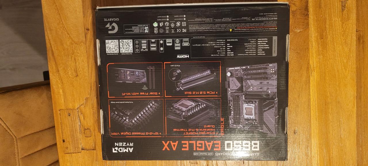 Gigabyte B650 Eagle AX moederbord – nieuw & ongebruikt (AM5 / DDR5 / WiFi)