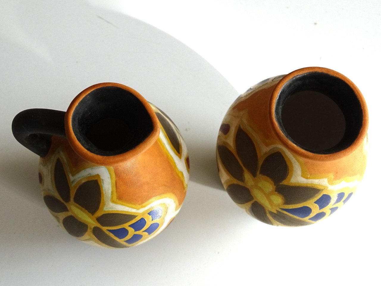 Setje kleine vaasjes Art Deco Nadro vaas