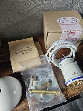 Aldo Bernardi E27 fitting met plafondkap en snoer