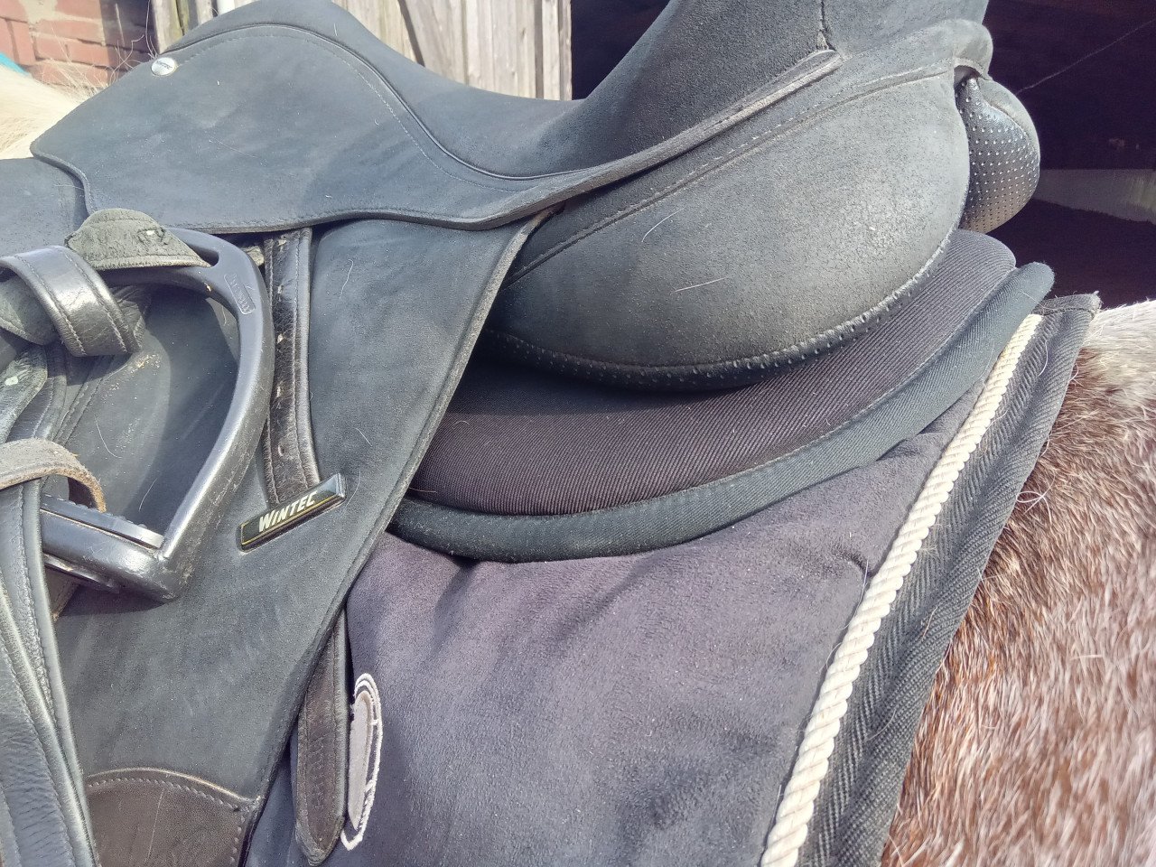 Memoryfoam halfpad/ zadelonderlegger
