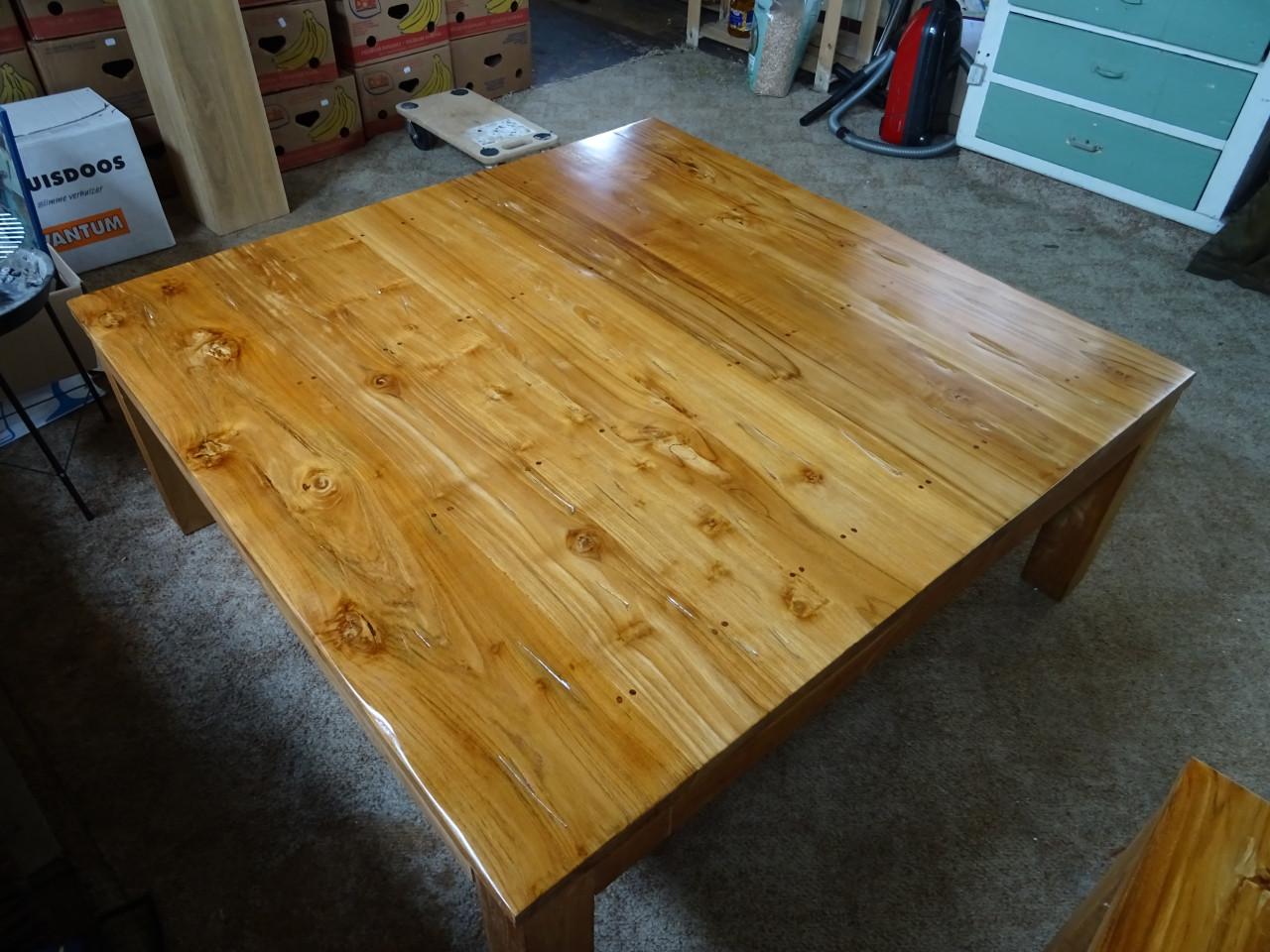 Salontafel massief teak