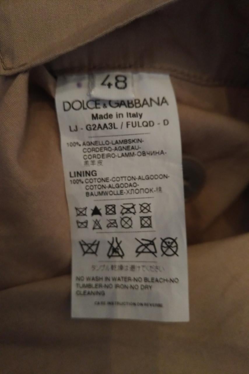 Dolce @ Gabbana 100% Lambskin jas nwprijs 1500+