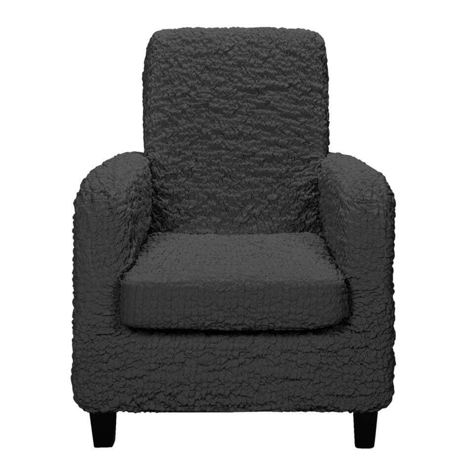 Hoes voor 2 of 3 zits bank + 1 fauteuil  kleur zwart
