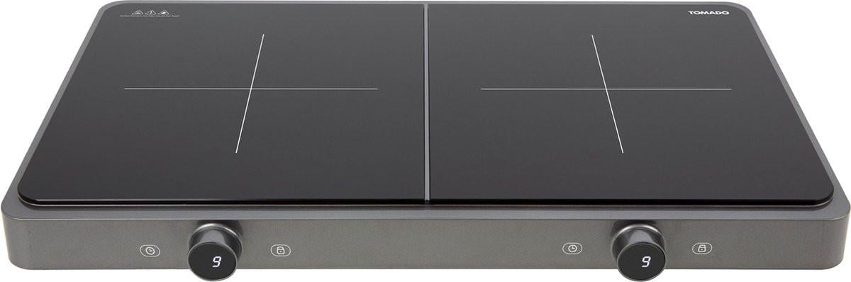 Dubbele Inductie kookplaat 2 kookzones Boostfunctie 3000 W Normale stekker