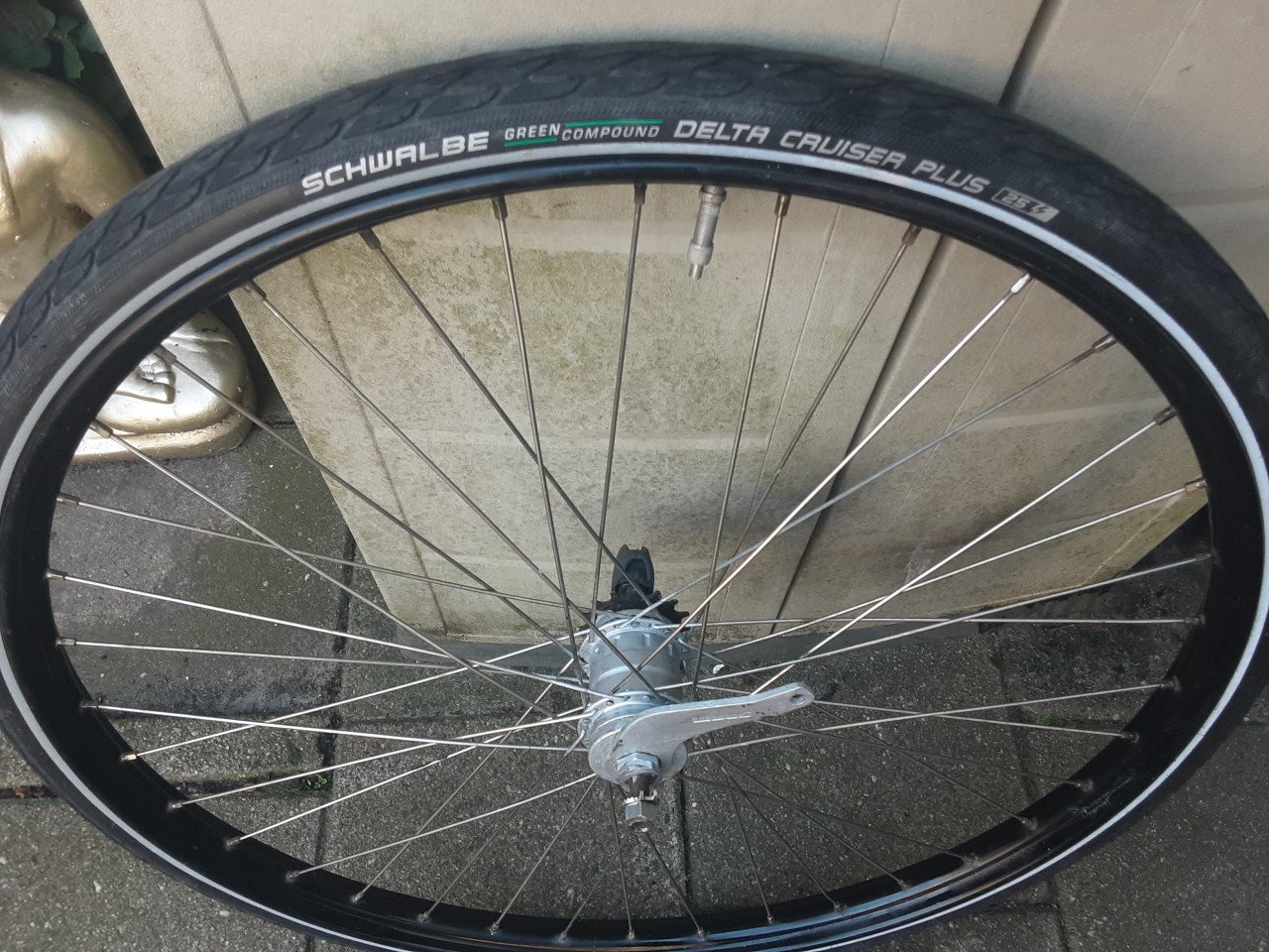 28 inch scram achterwiel, 3 speed,terugtraprem