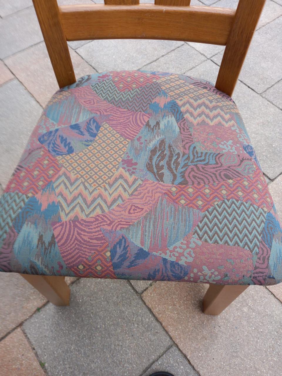 6 eiken eetkamerstoelen