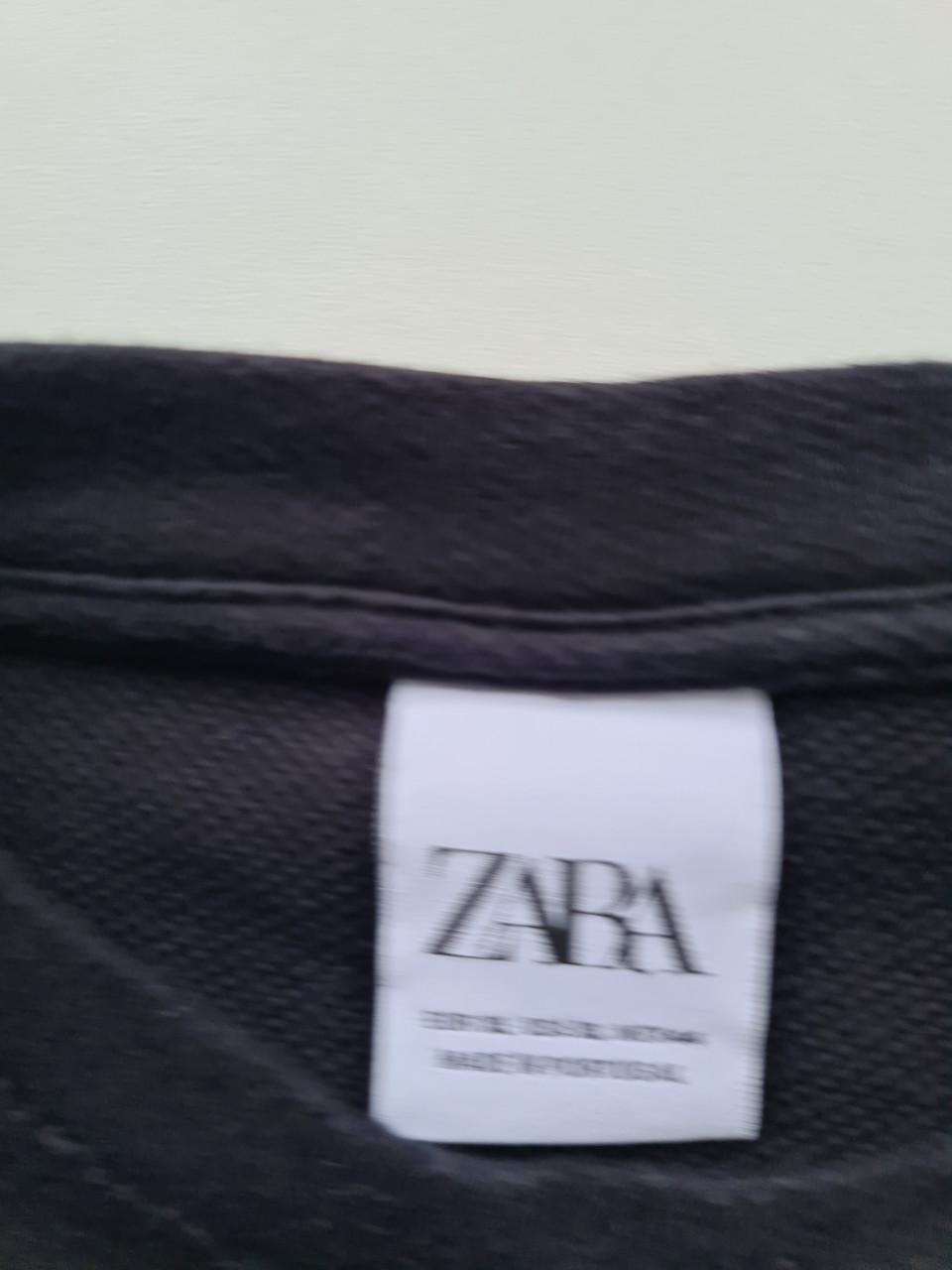 Zara zwart dik T-shirt Maat XL