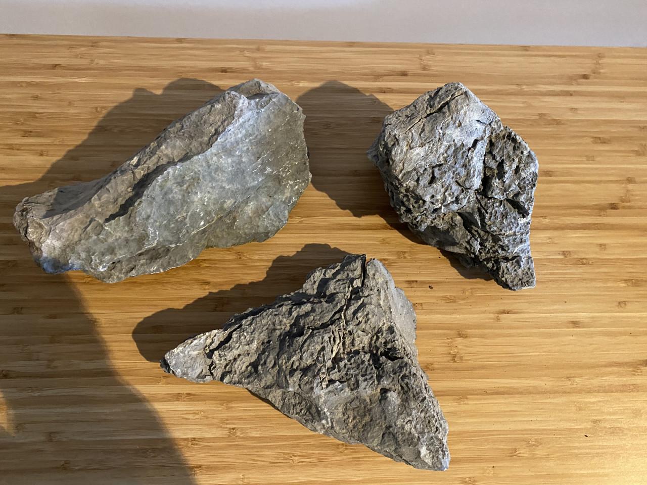 3 stuks seiryu stenen voor aquarium