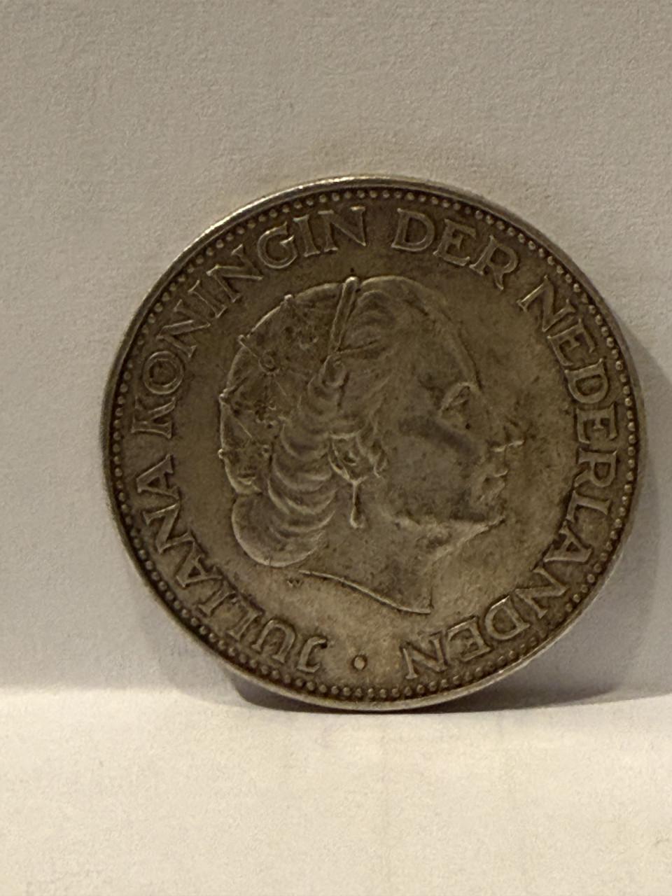 Zilvere rijksdaalder 1961 Koningin Juliana