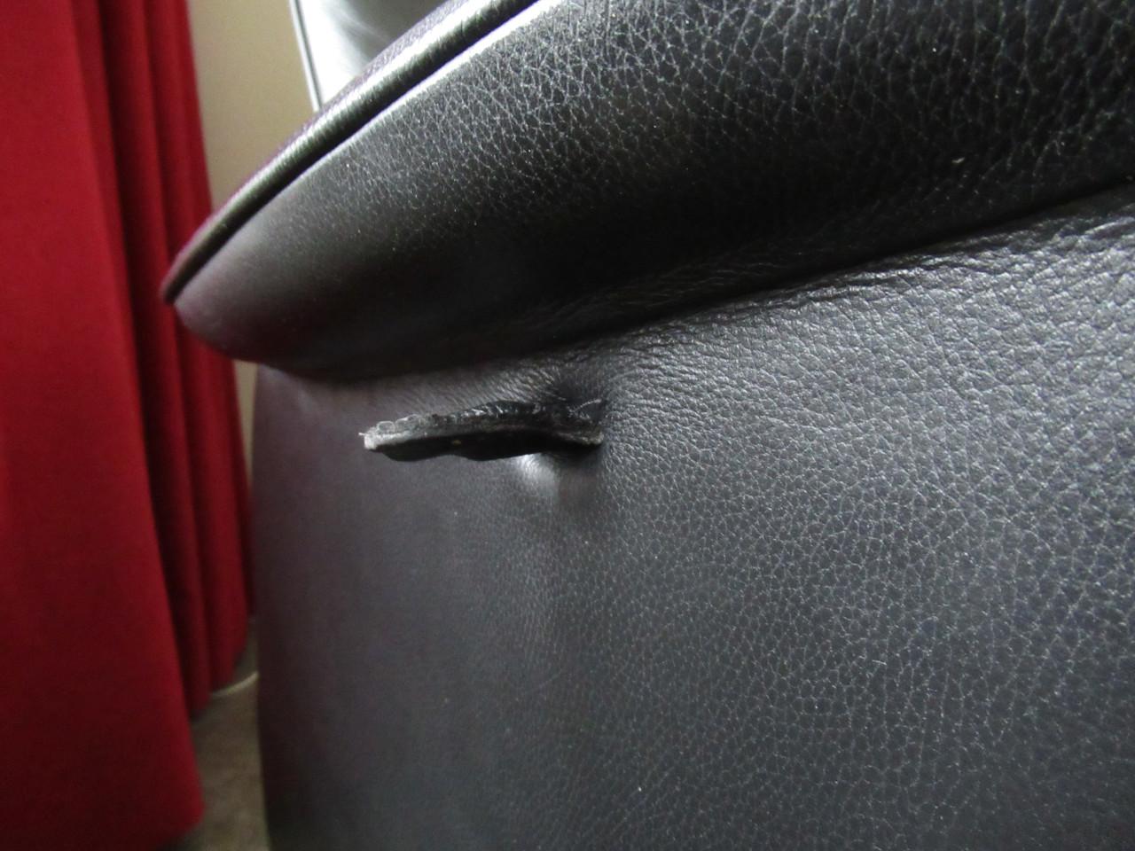 Te   koop  relax  lederen  stoel