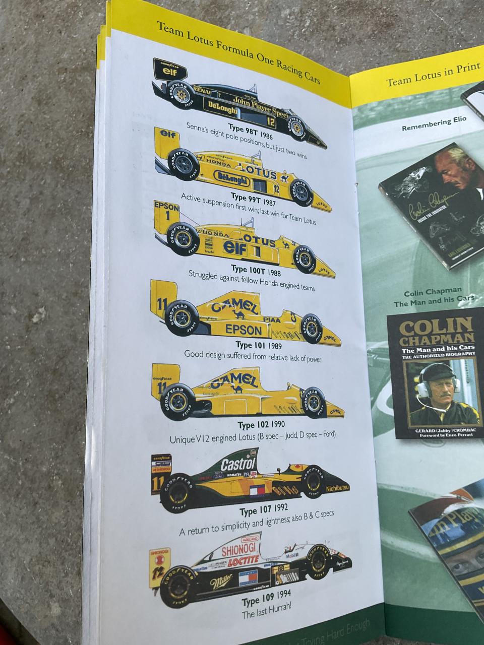 Classic Team Lotus boekje