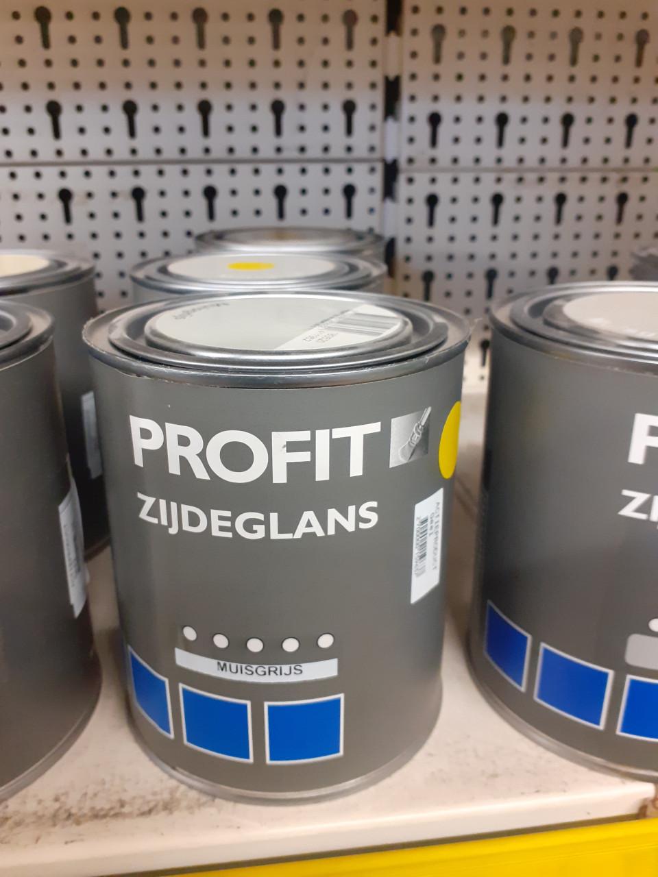 10 blik profit zijdeglans verf voor 15 euro is bijna gratis