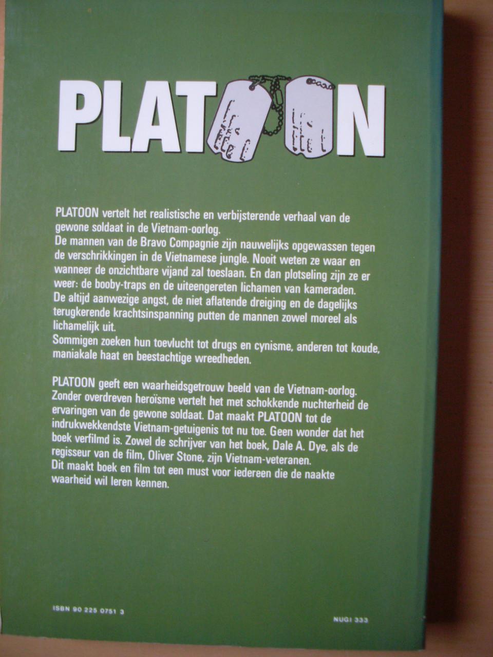 Boek Platoon Dale A. Dye