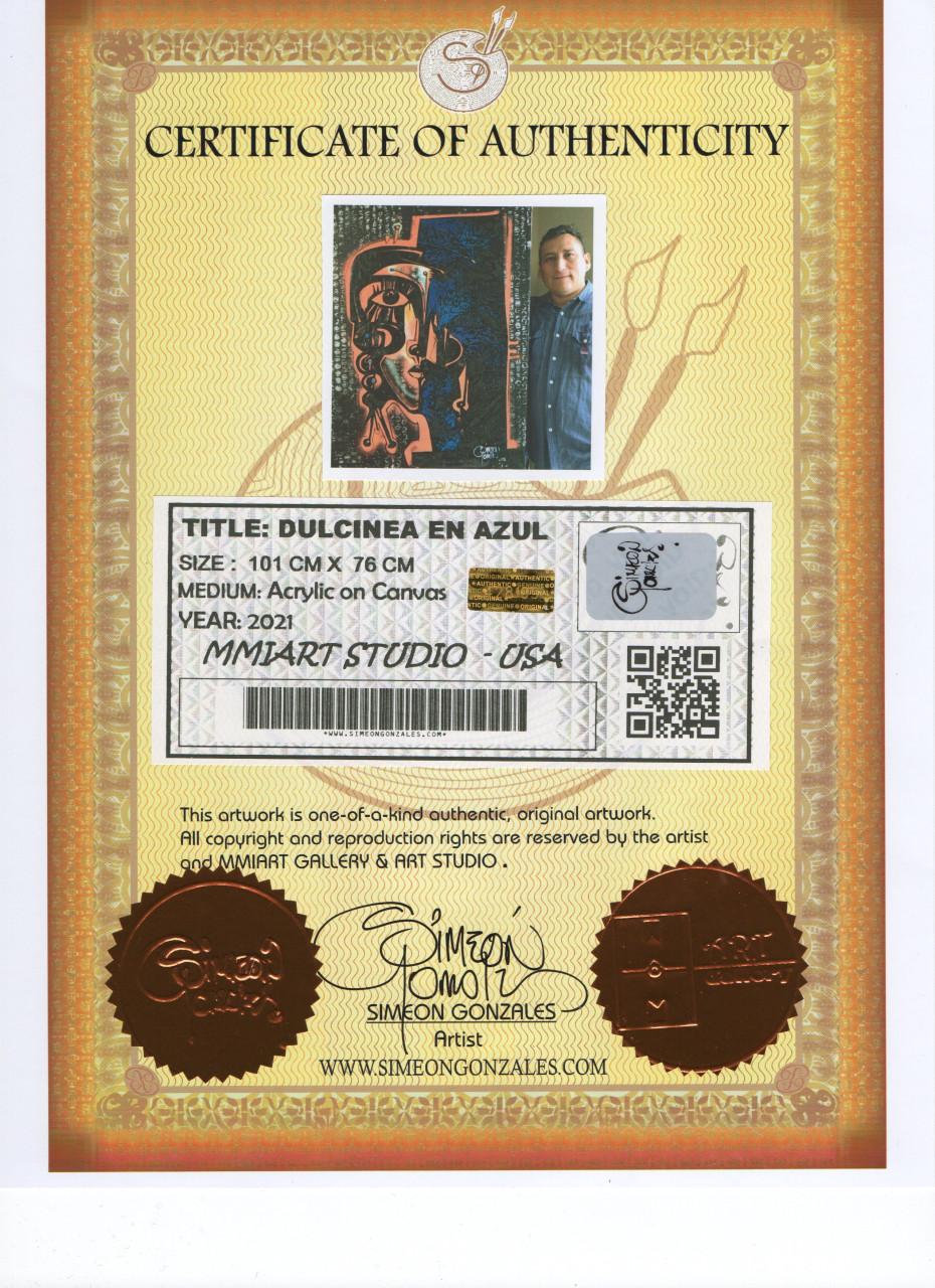 Aanbieding !! 3 Acrylschilderijen van Simeon Gonzales + Boek