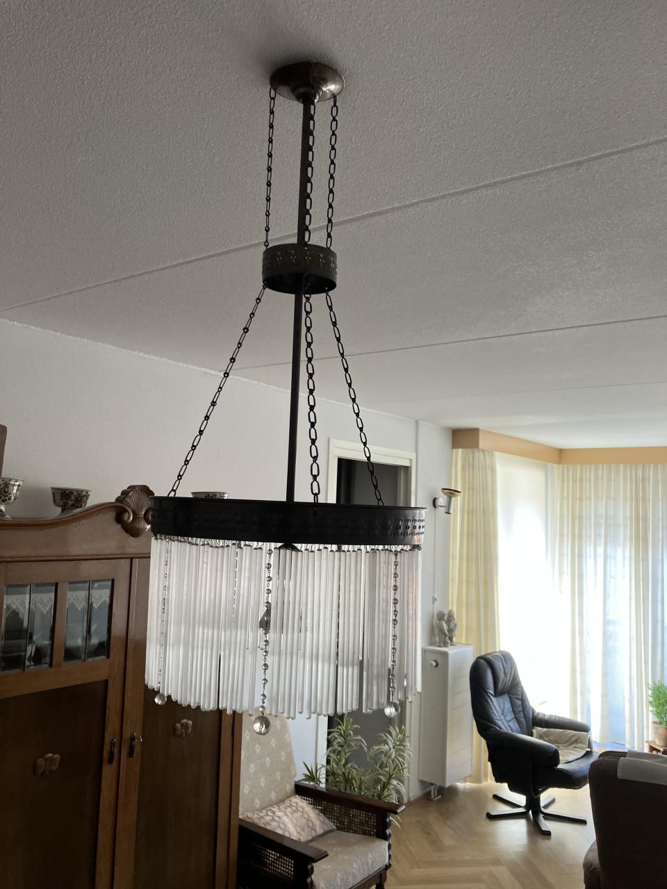 Hanglamp jaren Art-Deco  ’20 UNIEK