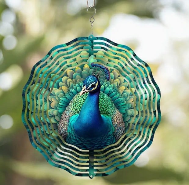 Wind spinner : pauw ( 3D effect )