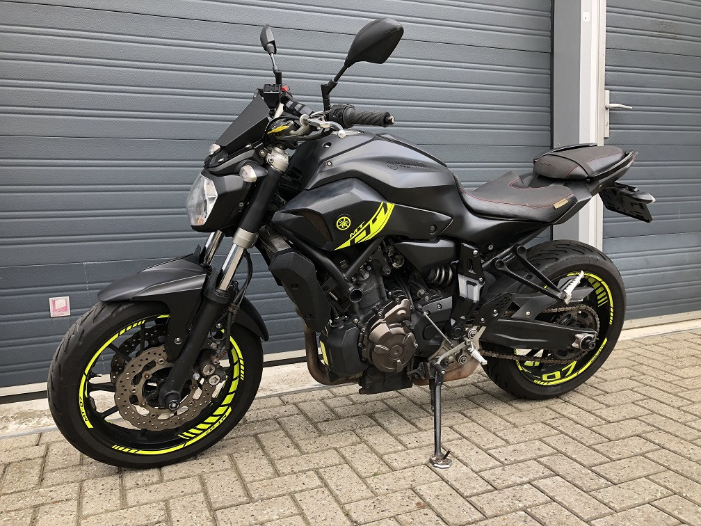 Yamaha MT07, bj 2015 met 37 dkm, rijklaar mee voor €4500,-