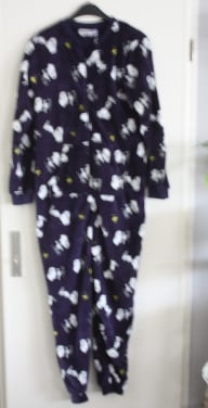 Onsie van snoepie donkerblauw met snoepie print s-m
