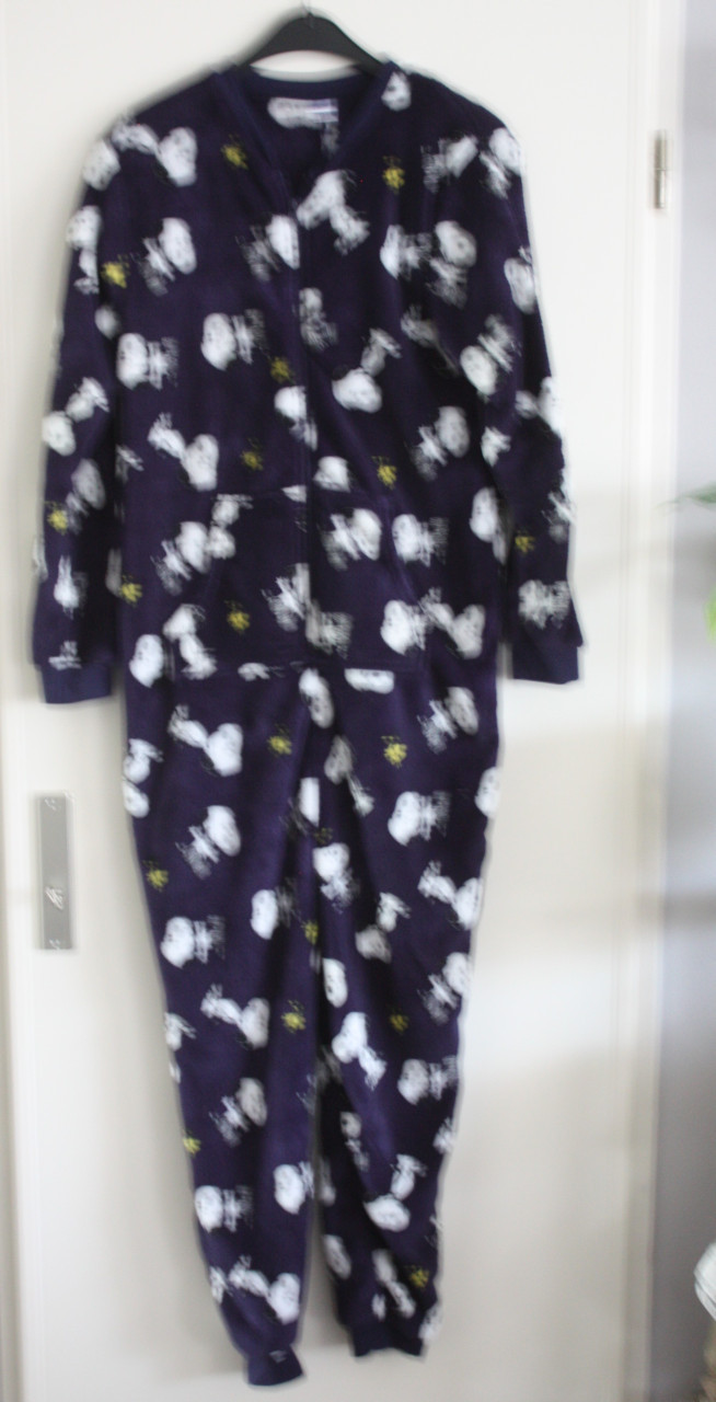 Onsie van snoepie donkerblauw met snoepie print s-m