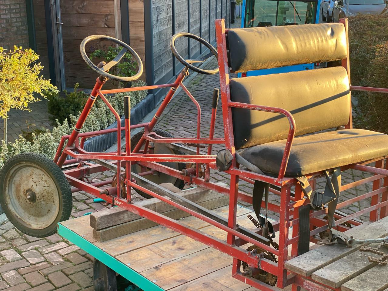 Leuke trapfiets trapauto. te koop