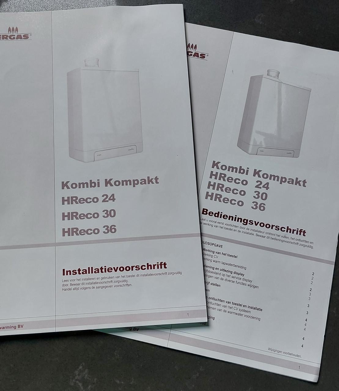 Intergas HReco 36 CW5 Combi CV-ketel
