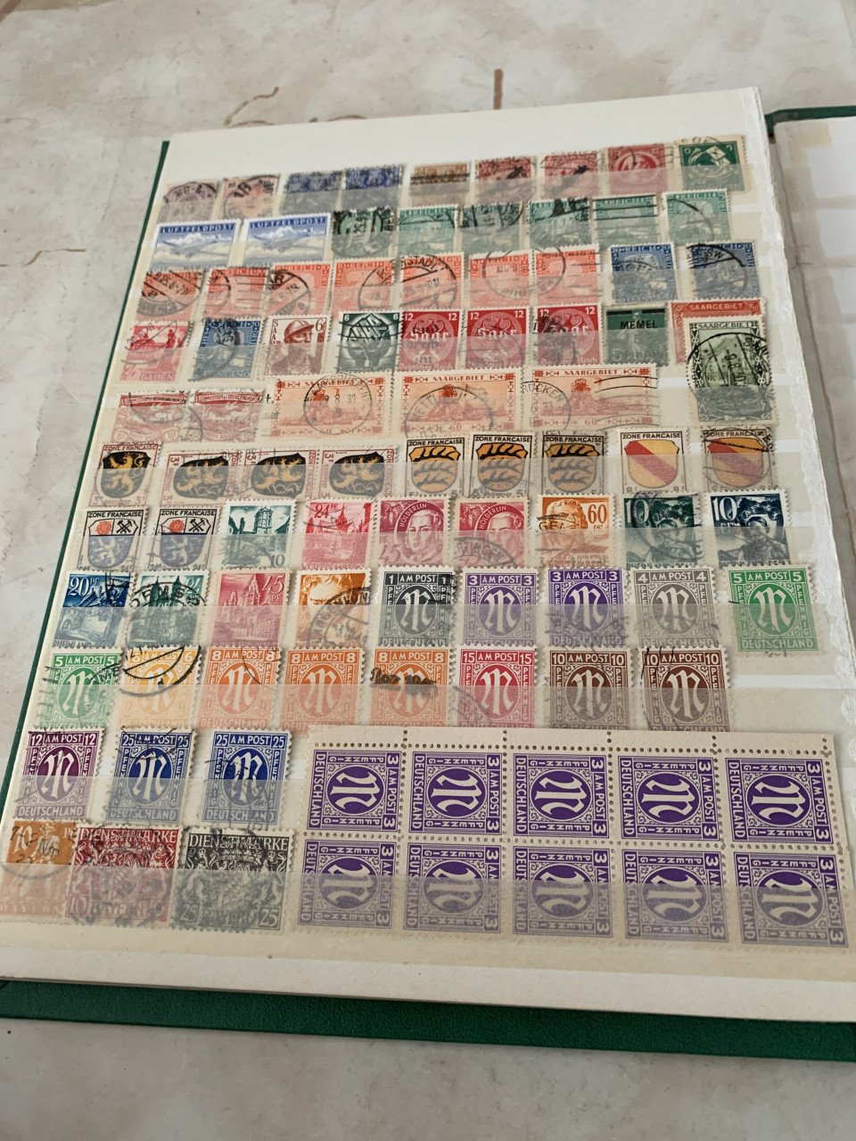 Album postzegels duitse reich