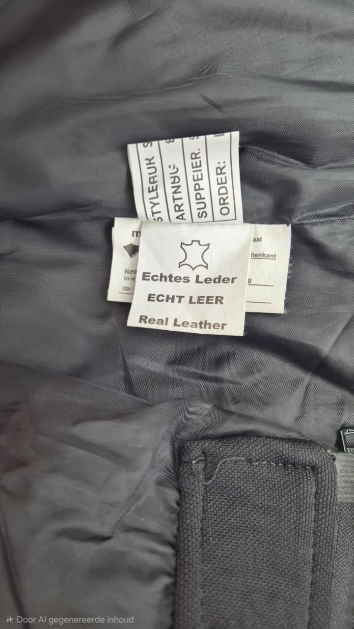 Dames motorpak leer, met wintervoering (mt 38/40)