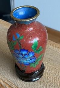 Chinees cloisonné vaasje