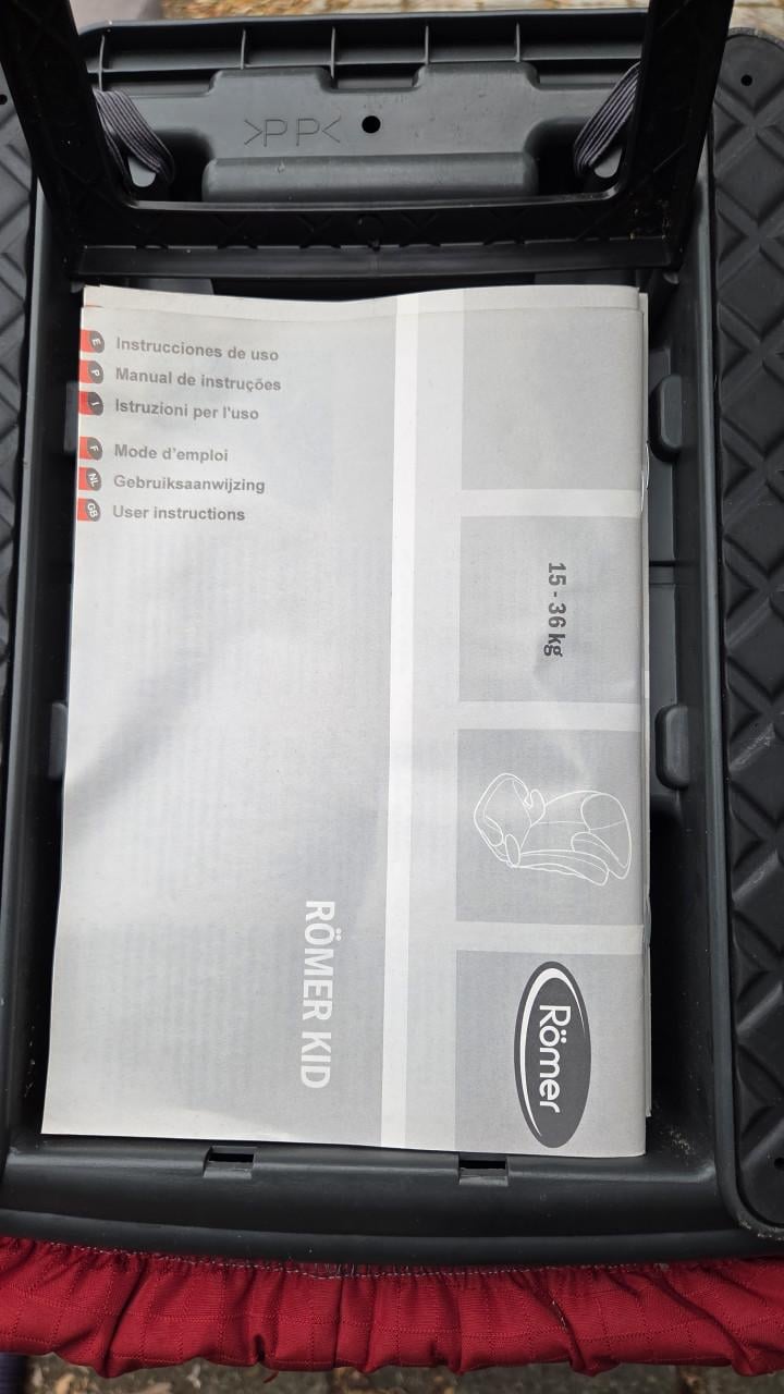 Römer Kid autostoel 15-36 kg met handleiding