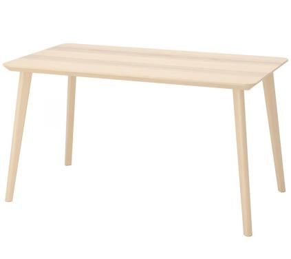 Ikea Lisabo eettafel / essenfineer 140 x 78 cm