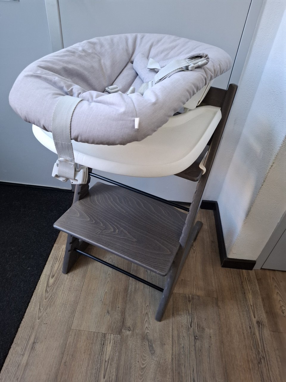 Tripp trapp Stokke met stoelverkleiner en newbornset