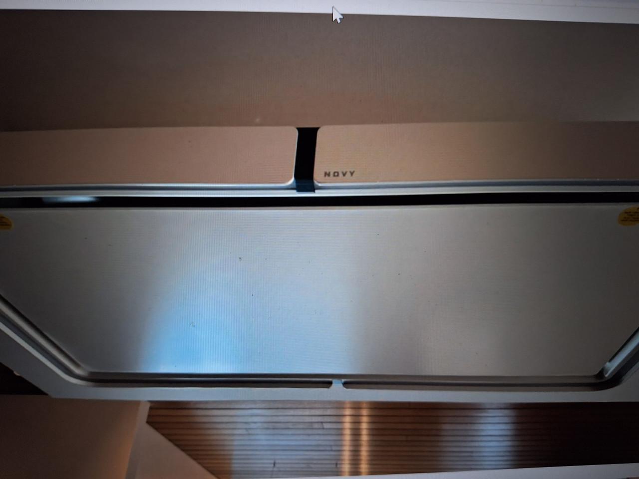 MIELE KM3054 gas-op-glas 5-pits kookplaat + NOVY 230 eiland-afzuigkap NIEUW