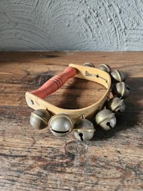 Vintage Handbellen met Houten Handvat