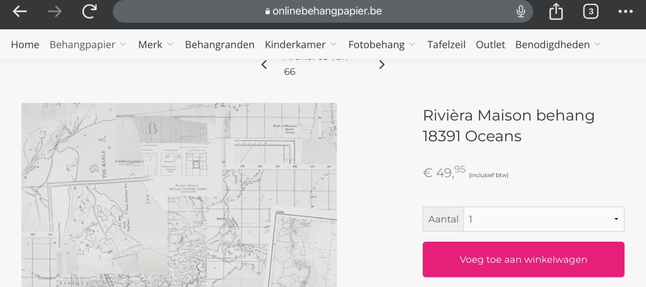 LANDKAARTEN BEHANG | Rivièra Maison 18391 Oceans