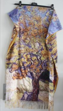 Sjaal met schilderij  print