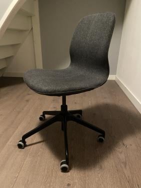 LÅNGFJÄLL Vergaderstoel, Gunnared donkergrijs/zwart - als nieuw