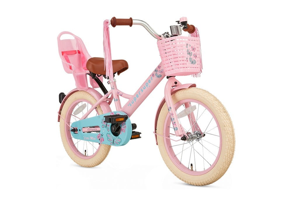 Nieuwe Supersuper 2025 Little Miss Meisjesfiets 16" 25cm Remnaaf 1 versn.