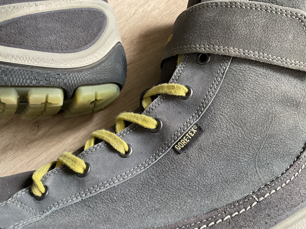 Ecco Biom hoge gore-tex wandelschoen sneaker, mt. 42, kleur grijs