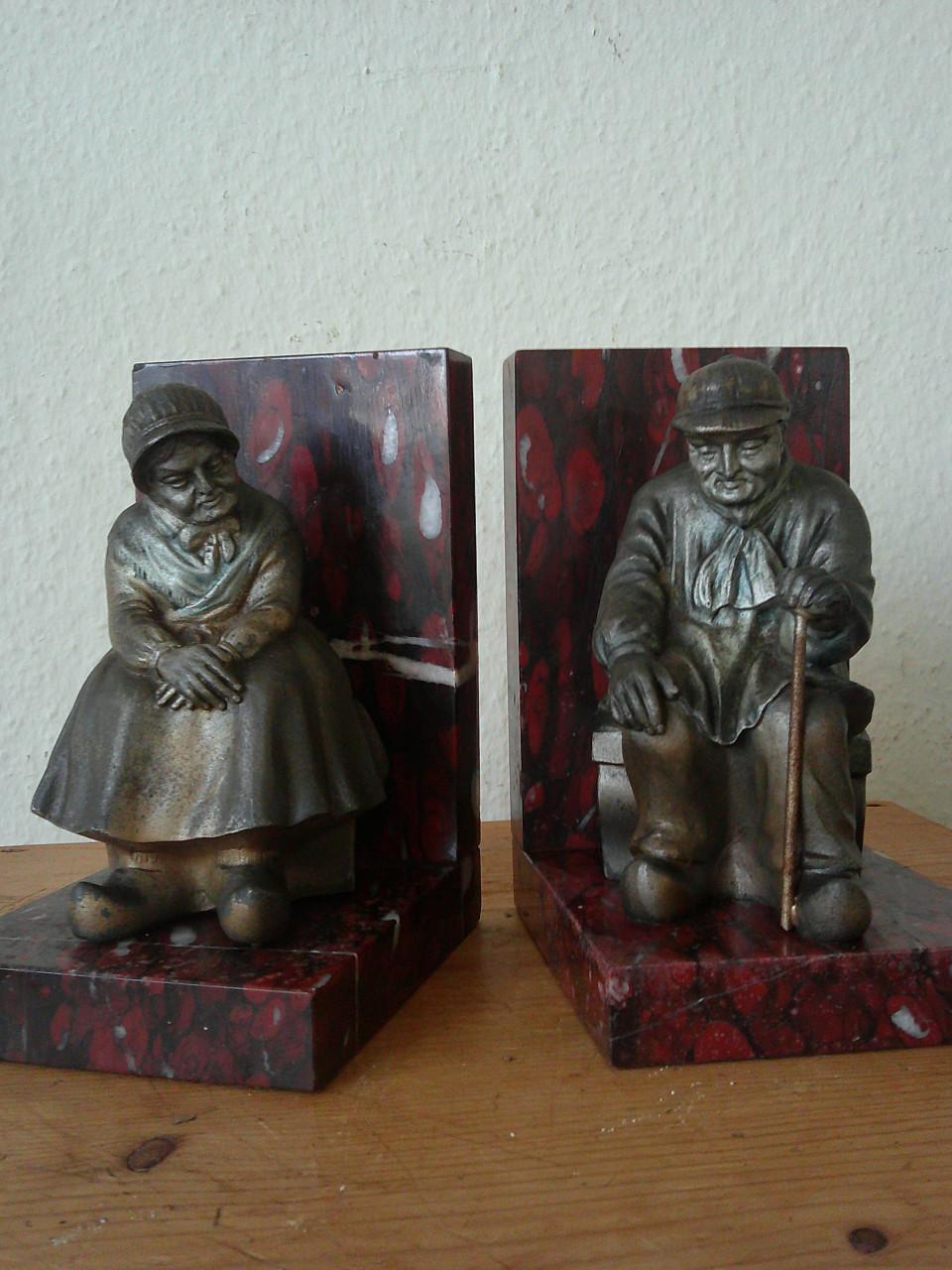 BOERENSTEL IN RUSTE ,MARMER EN ZAMAK, FRANKRIJK 1920/'30