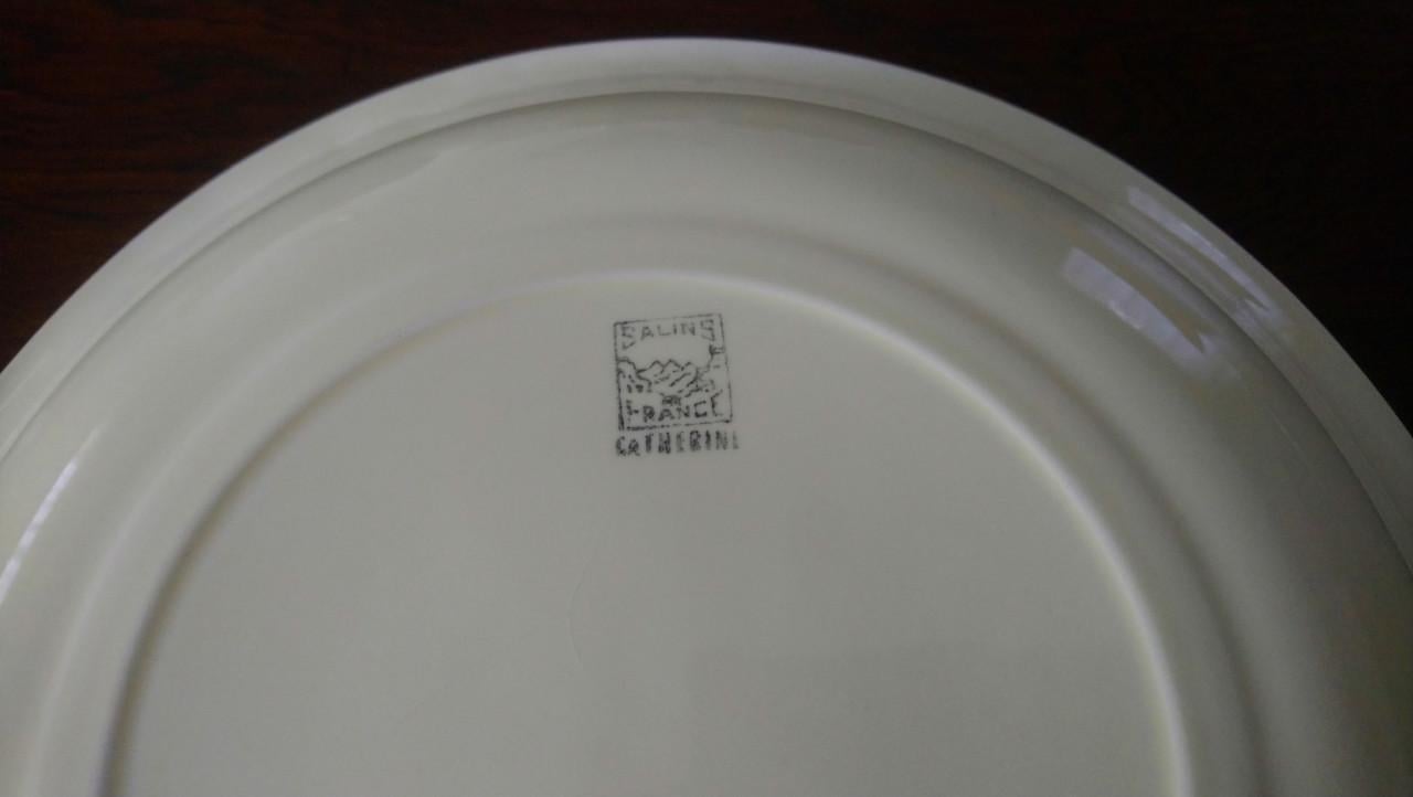 Set v 2 vintage Franse schalen Salins servies Catherine
