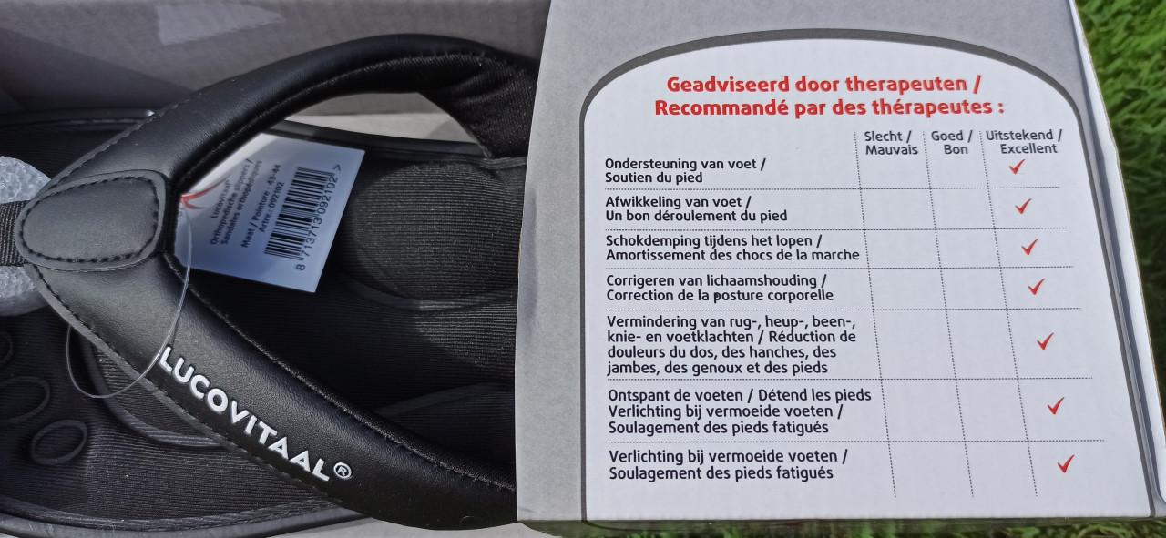 Nieuwe Lucovitaal slippers, maat 43/44