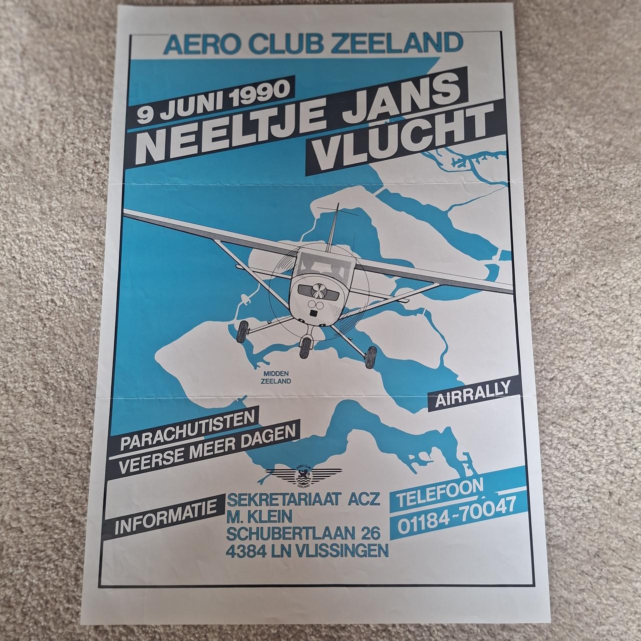 Affiche Aeroclub Zeeland 1990