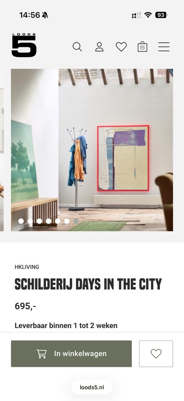 HK Living schilderij perfecte staat