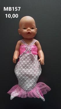 Leuke poppenkleertjes baby born. Zeemeermin set. Opbrengst KiKa.