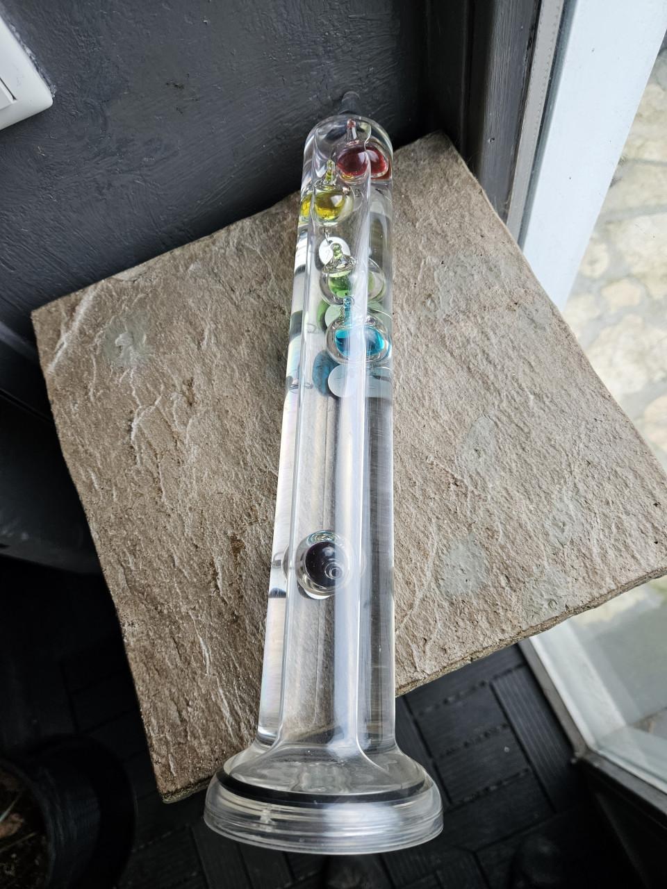 Zgan mooie grote Galileo weerstation gekleurde glazen bollen