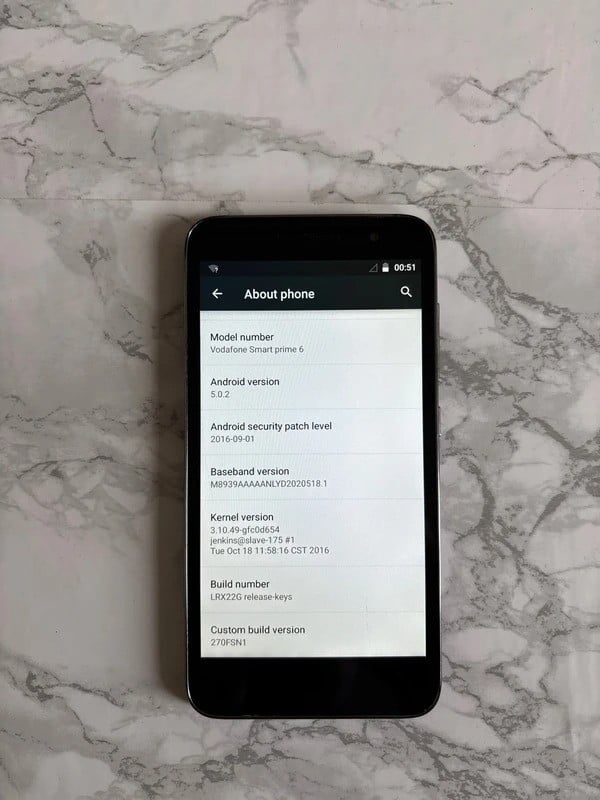 Vodafone Smart Prime 6 📱