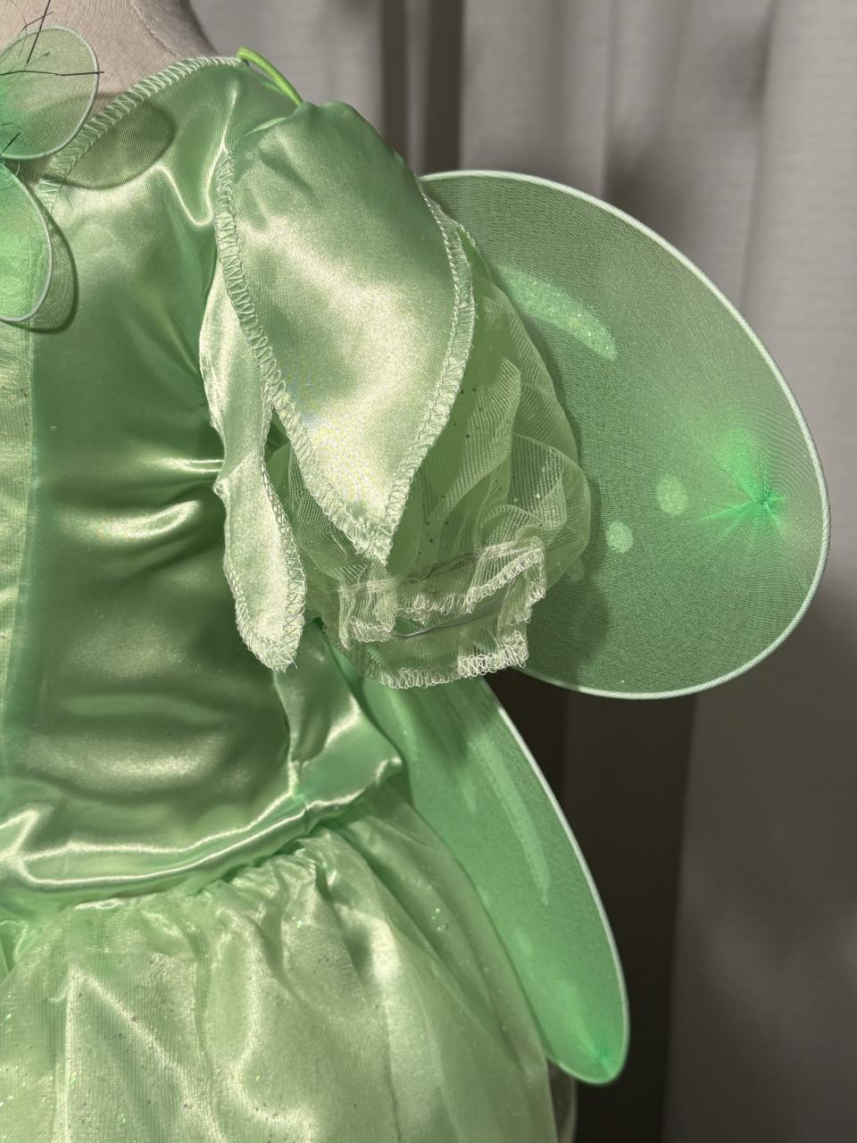 Nieuw 104-110-116 Tinkerbel Elfje Jurk Vleugels Staf Diadeem