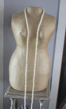 Witte parelketting