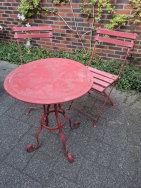 Brocante franse bistro set